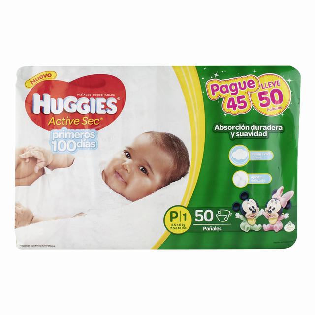PAN.HUGG ACT SEC RECIEN NACIDO P1 50 UND