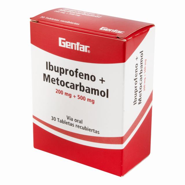 IBUPROFENO + METOCARBAMOL X 30 TABLETAS