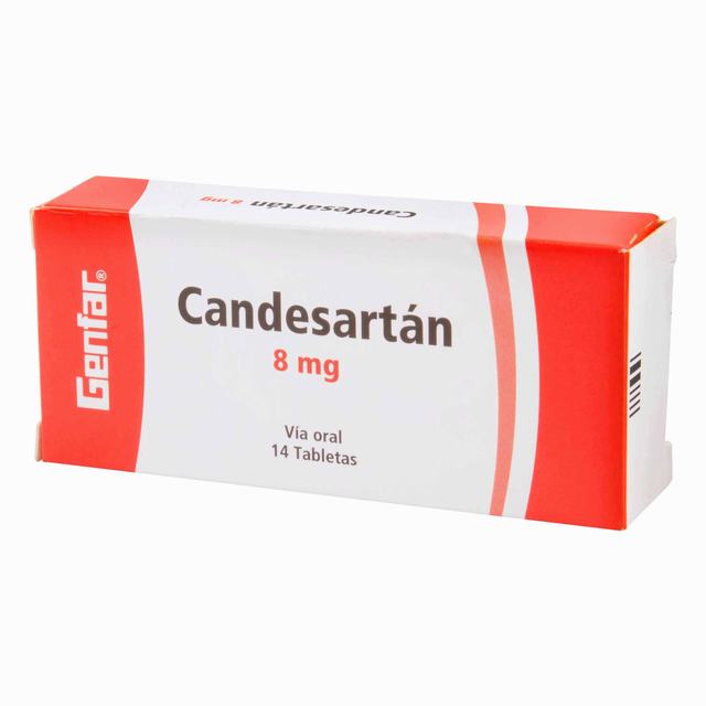 CANDESARTAN 8 MG 14 TABLETAS GF