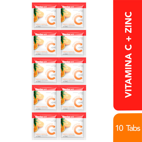 VITAMINA C 500+ZINC NARANJA 100 TBS GF