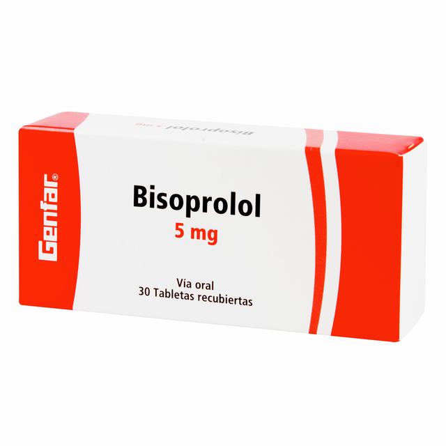 BISOPROLOL 5 MG 30 TABLETAS GF