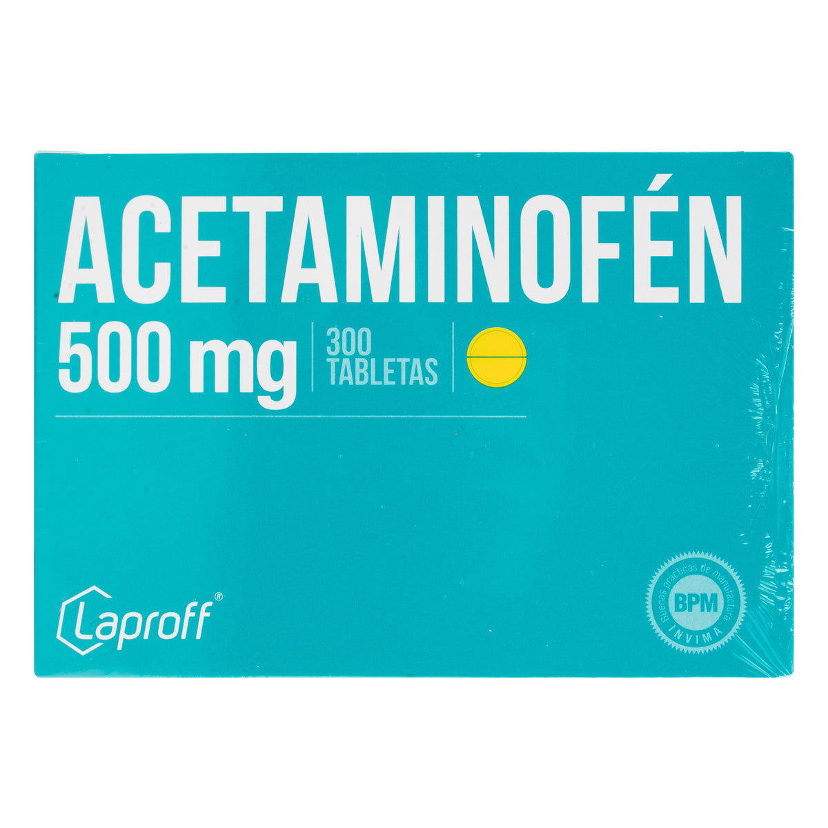 ACETAMINOFÉN 500 MG X 300 TABLETAS - VENTA CON FORMULA MEDICA