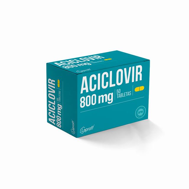 ACICLOVIR 800 MG 50 TABLETAS LP - REG. INVIMA 2023M-0017447-R1