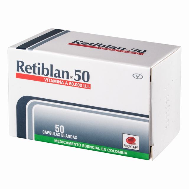 RETIBLAN 50 MG X 50 CÁPSULAS