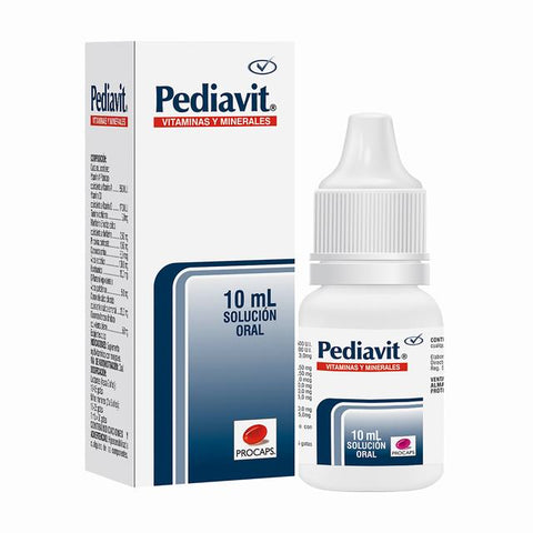 PEDIAVIT ZINC GOTAS X 10 ML - VENTA CON FORMULA MEDICA - REG. INVIMA 2017M-0002843-R1