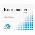 ISOTRETINOINA 20 MG 30 CAP. PC - VENTA CON FORMULA MEDICA - REG. INVIMA 2018M-0000929-R1