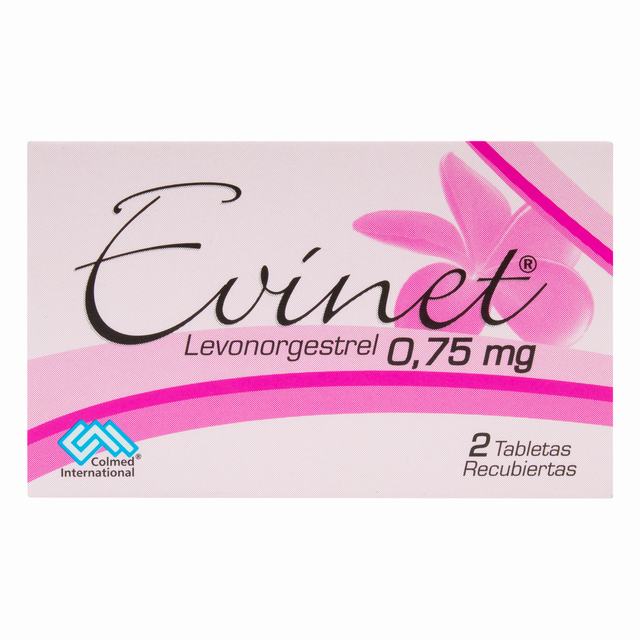 EVINET 0.75 MG 2 TABLETAS - VENTA CON FORMULA MEDICA - REG. INVIMA 2020M-0008477-R1