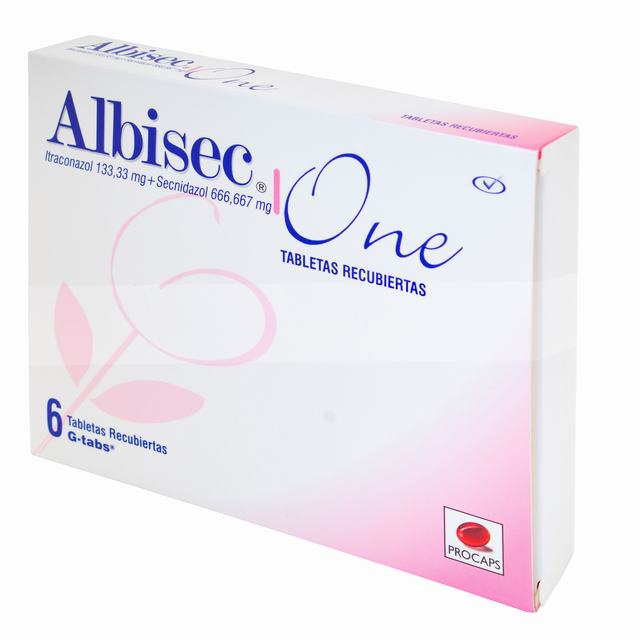 ALBISEC ONE X 6 CÁPSULAS - VENTA CON FORMULA MEDICA - REG. INVIMA 2013M-0014774
