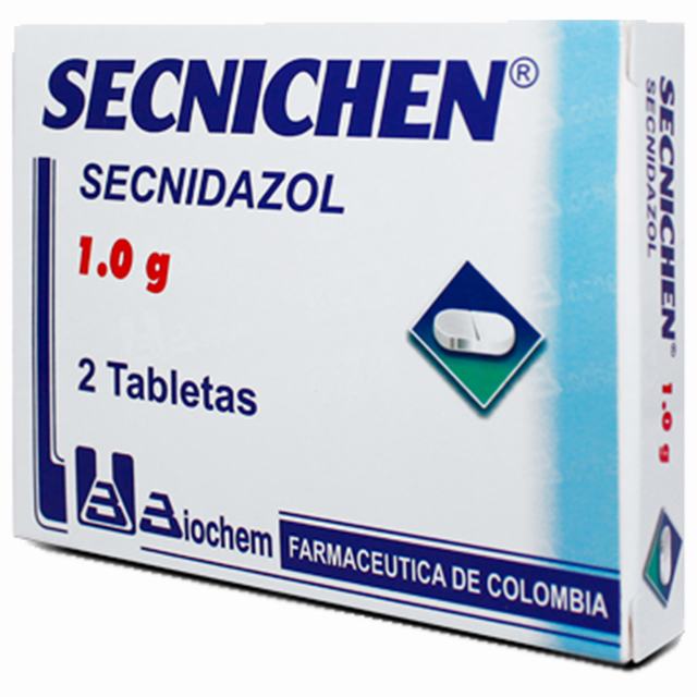 SECNICHEM 1.0 GR 2 TABLETAS - SECNIDAZOL