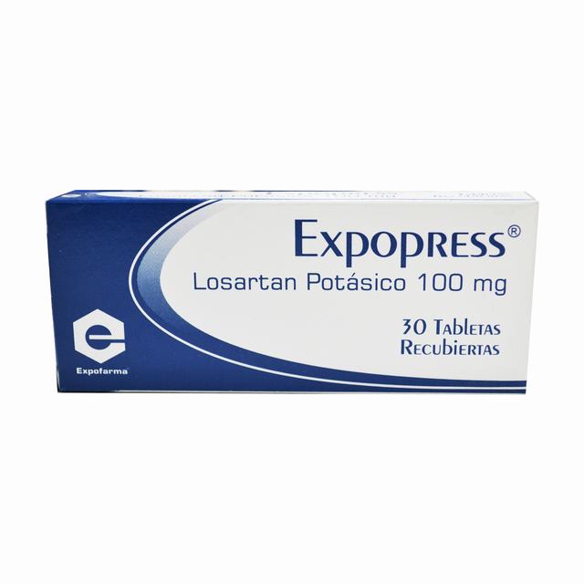 LOSARTAN POT.100 MG 30 TBS EX EXPOPRESS - VENTA CON FORMULA MEDICA