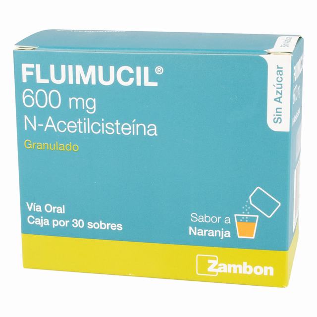 FLUIMUCIL 600 MG X 30 SOBRES - ACETILCISTEINA
