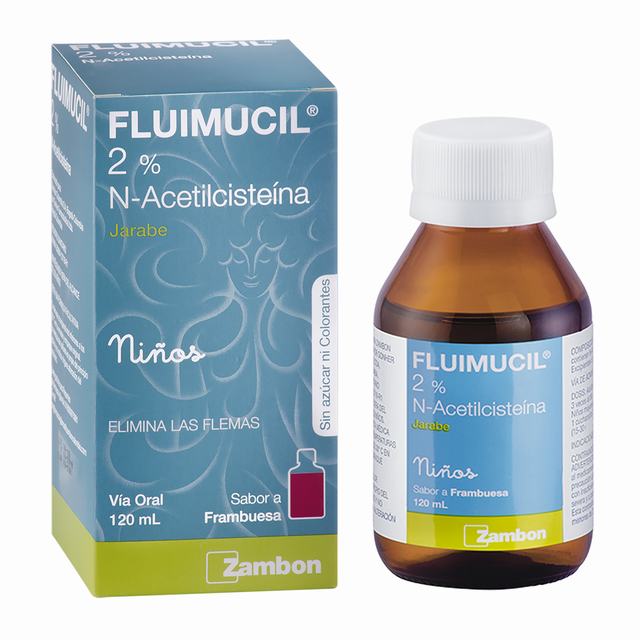 FLUIMUCIL NINOS JARABE 2% 120 ML. - ACETILCISTEINA