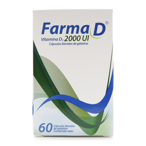 FARMA D VITAMINA D3 2000UI 60 CAP - VENTA CON FORMULA MEDICA