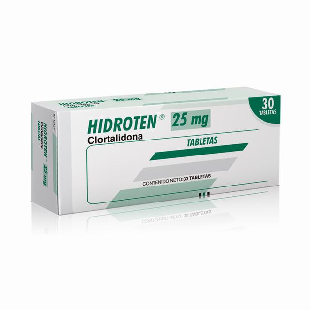 HIDROTEN 12.5 MG 30 TABLETAS - CLORTALIDONA