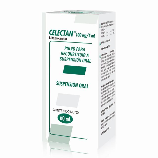 CELECTAN 100 MG SUSPENSIÓN X 60 ML - NITAZOXANIDA