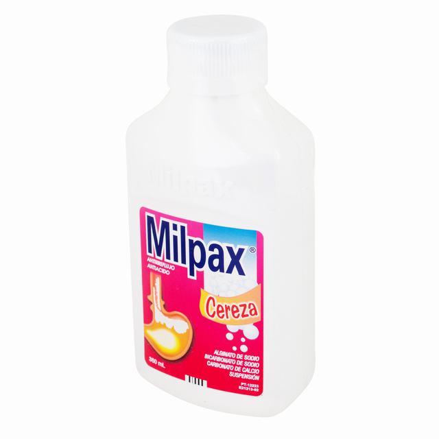 MILPAX SUSPENSION CEREZA 360 ML - ALGINATO + BICARBONATO DE SODIO + CALCIO