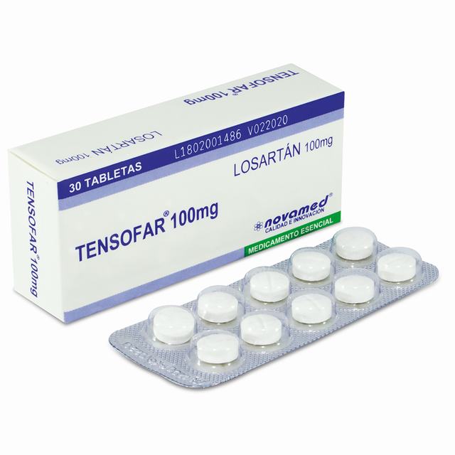 TENSOFAR 100 MG 30 TABLETAS - VENTA CON FORMULA MEDICA