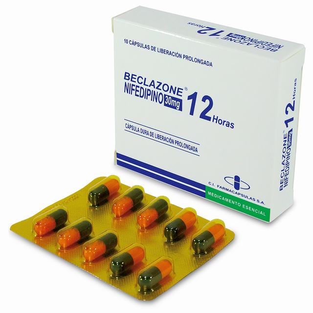 BECLAZONE 30 MG 10 CAPSULAS