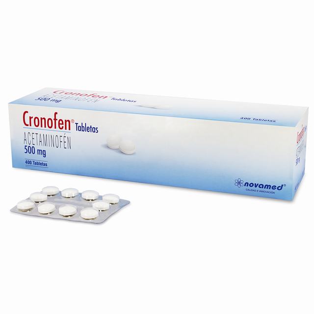 ACETAMINOFEN CRONOFEN 500 MG 400 TABS - REG. INVIMA 2020M-0013210-R1