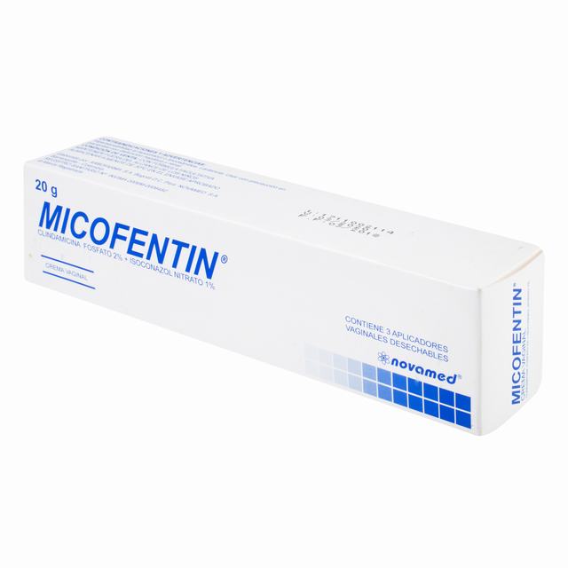 MICOFENTIN CREMA VAGINAL X 3 APLICADORES X 20 G - CLINDAMICINA + ISOCONAZOL