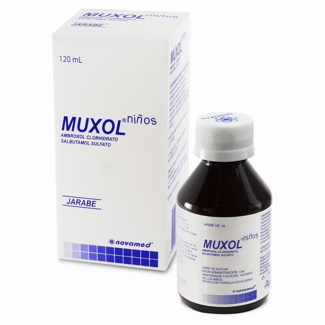 MUXOL NIÑOS JARABE X 120 ML - AMBROXOL + SALBUTAMOL