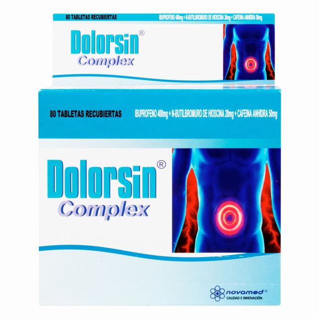 DOLORSIN COMPLEX 400 MG 80 TABLETAS - REG. INVIMA 2021M-0015947-R1