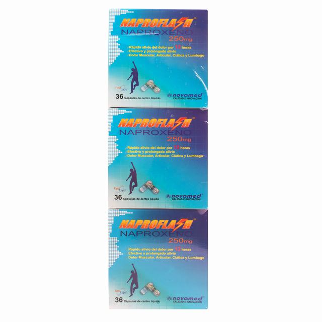 NAPROFLASH 250 MG X 36 CÁPSULAS PAGUE 2 LLEVE 3 - VENTA CON FORMULA MEDICA