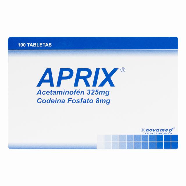 APRIX 325/8 MG 100 TABLETAS - REG. INVIMA 2021M-0001890-R2