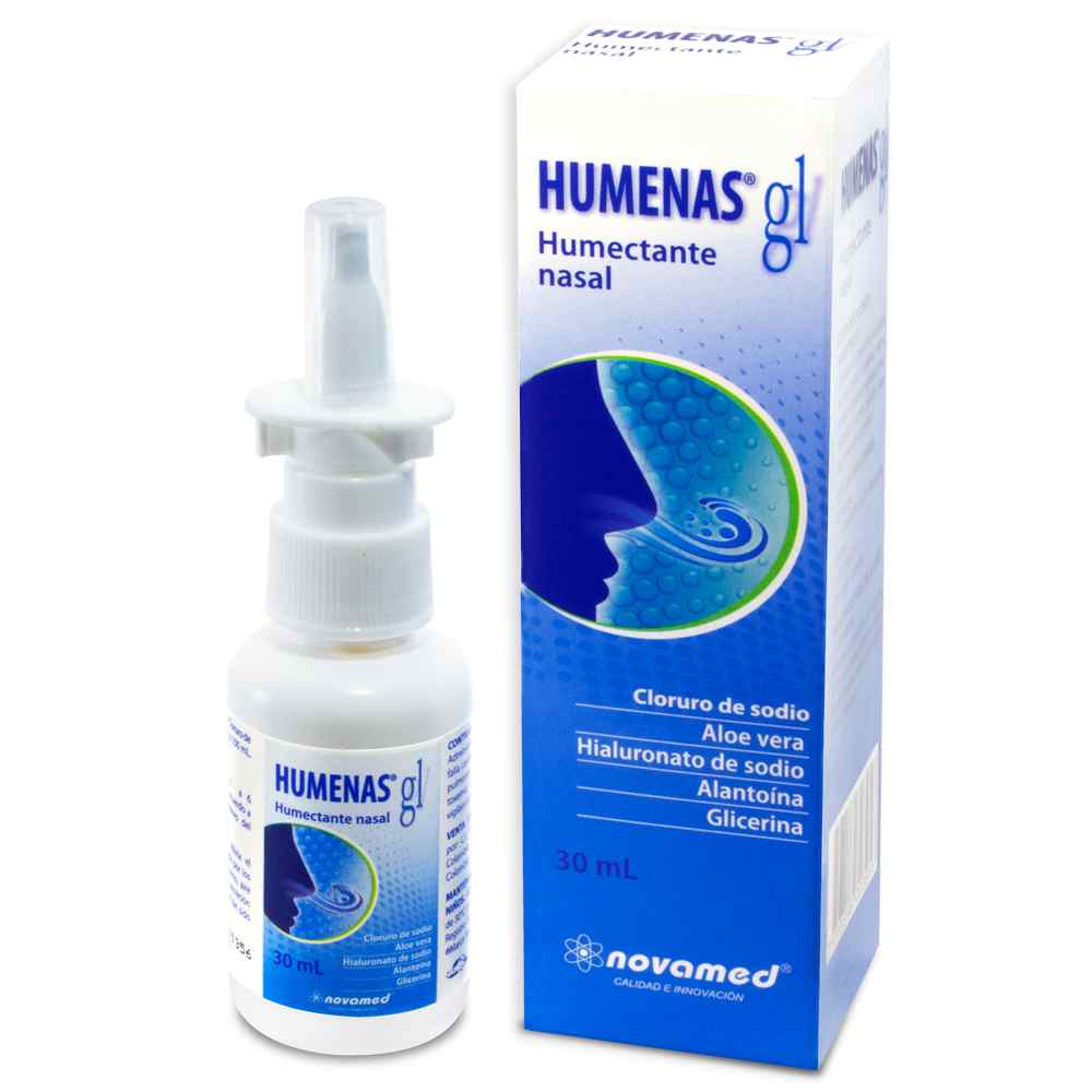 HUMENAS GL HUMECTANTE NASAL 0.9 G 30 ML - REG. INVIMA 2018M-0018545