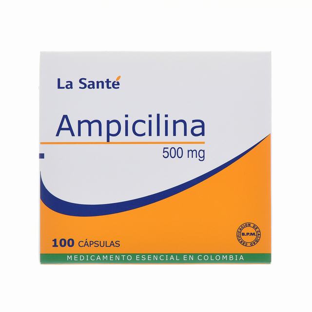 AMPICILINA 500 MG X 100 CÁPSULAS