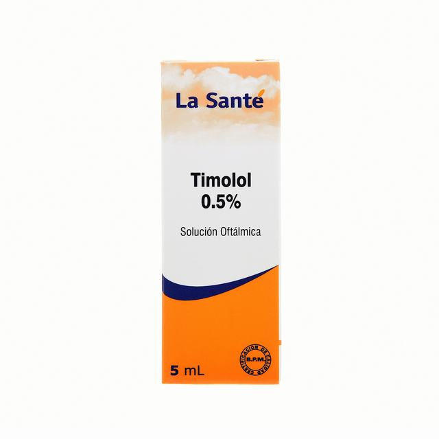 TIMOLOL MALEATO 0.5% GOTAS OFTÁLMICAS X 5 ML