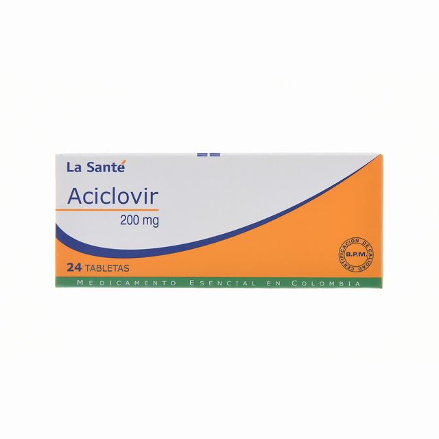 ACICLOVIR 200 MG X 24 TABLETAS - VENTA CON FORMULA MEDICA