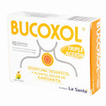 BUCOXOL TRIPLE ACCION MIEL LIMON 10 TBS - VENTA CON FORMULA MEDICA - REG. INVIMA 2014M-0015066