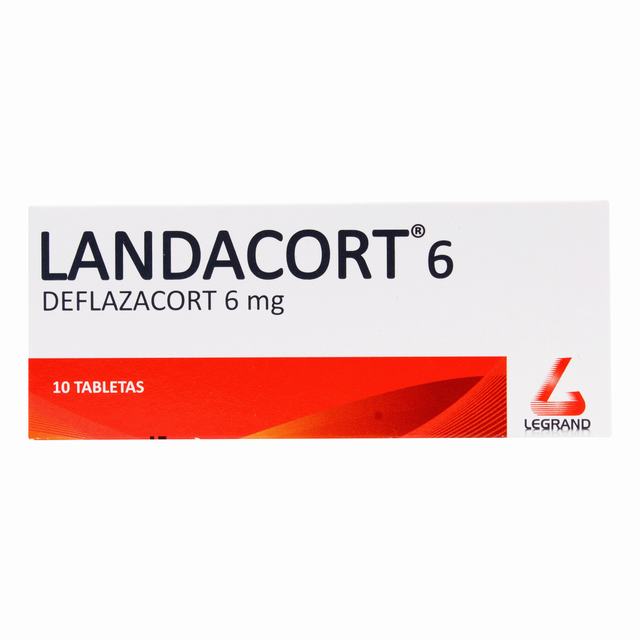 LANDACORT DEFLAZACORT 6 MG 10 TBS - VENTA CON FORMULA MEDICA