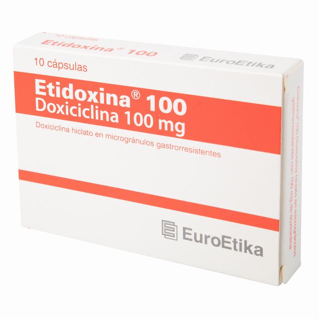 ETIDOXINA 100 MG 10 CAPSULAS - DOXICICLINA