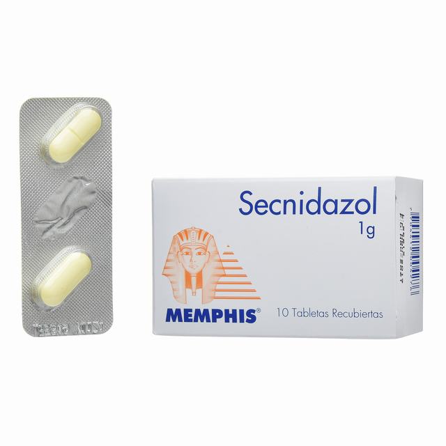 SECNIDAZOL 1 G X 10 TABLETAS