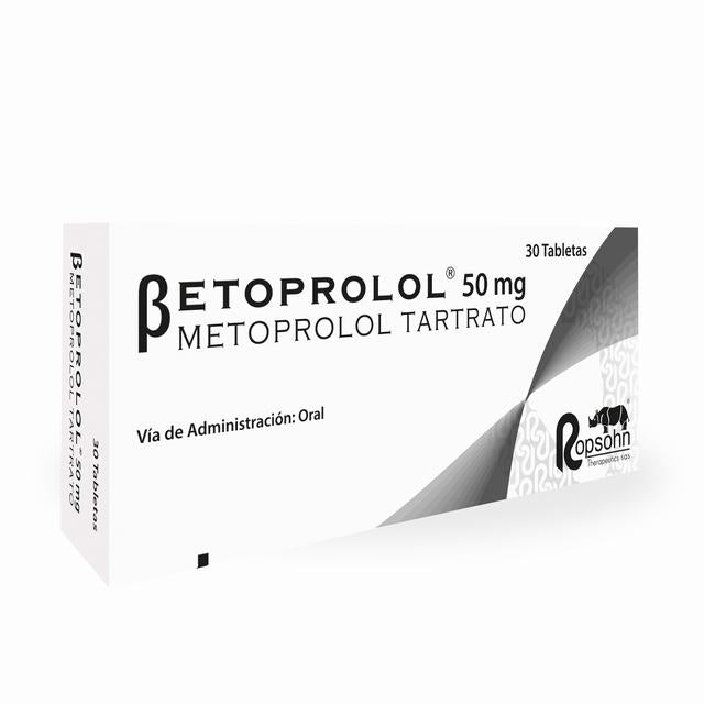 BETOPROLOL 50 MG X 30 TABLETAS - METOPROLOL