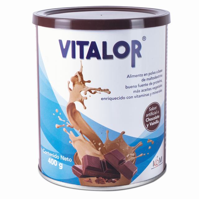 VITALOR CHOCOLATE 400 GR ICOM - REG. INVIMA RSA-000672-2016
