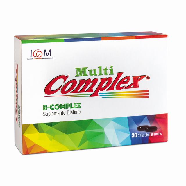 MULTICOMPLEX B-COMPLEX BLISTER X 2 CÁPSULAS - REG. INVIMA SD2016-0002914