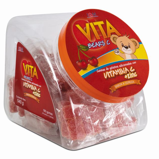 BONBONERA GOMAS VITA BEARS C X 180 UDS - REG. INVIMA RSA-001688-2016
