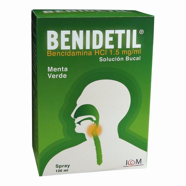 BENIDETIL MENTA SPRAY X 120 ML - VENTA CON FORMULA MEDICA - REG. INVIMA 2016M-0016928