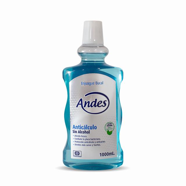 ENJUAGUE BUCAL ANDES ANTI CÁLCULO X 1000 ML