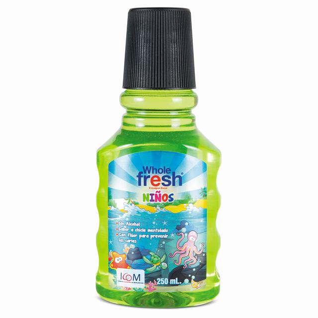 ENJUAGUE WHOLE FRESH NIÑOS X 250 ML