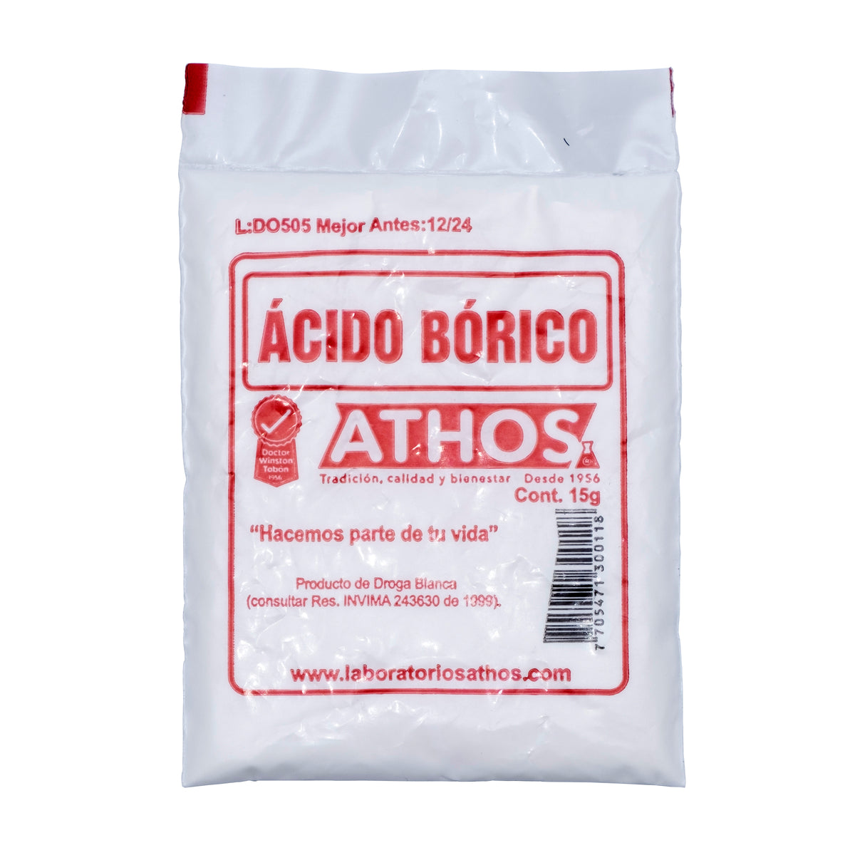 ACIDO BÓRICO 15 G X 30 SOBRES