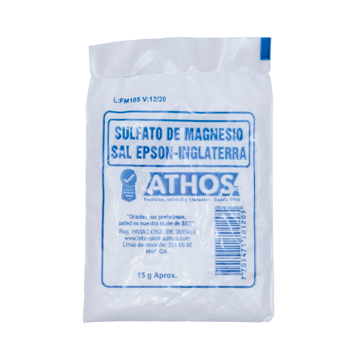 SULFATO DE MAGNESIO 15 G X 30 SOBRES