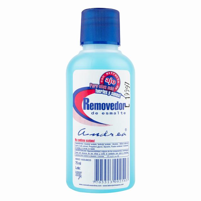 REMOVEDOR ANDREA X 75 ML