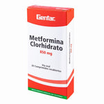 METFORMINA 850 MG 30 TABLETAS GF - VENTA CON FORMULA MEDICA - REG. INVIMA 2009M-13957-R1