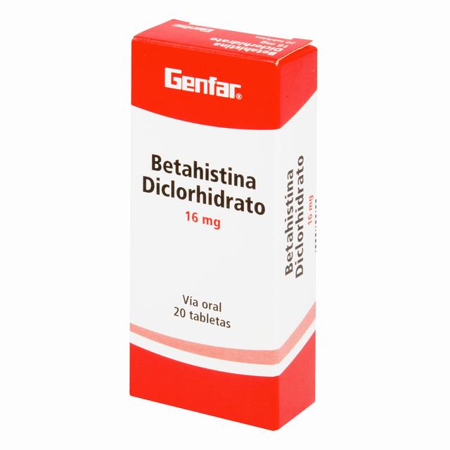 BETAHISTINA 16 MG 20 TABLETAS GF
