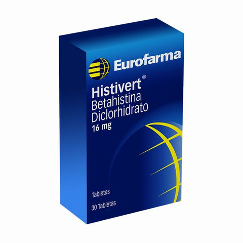 HISTIVERT 16 MG 30 TABLETAS(3%+) - VENTA CON FORMULA MEDICA