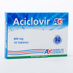 ACICLOVIR 800 MG 10 TABLETAS AG - VENTA CON FORMULA MEDICA